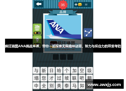 疯狂猜图ANA挑战来袭，带你一起探索无限趣味谜题，智力与反应力的双重考验